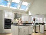 kitchen skylights with remote control shades